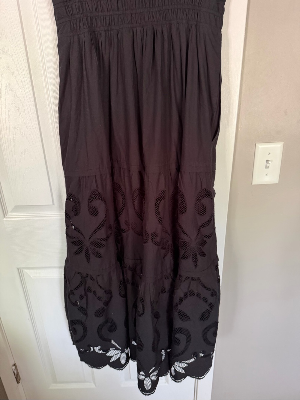 Anthropologie Black Somerset Lace Maxi Dress - Picture 10 of 12